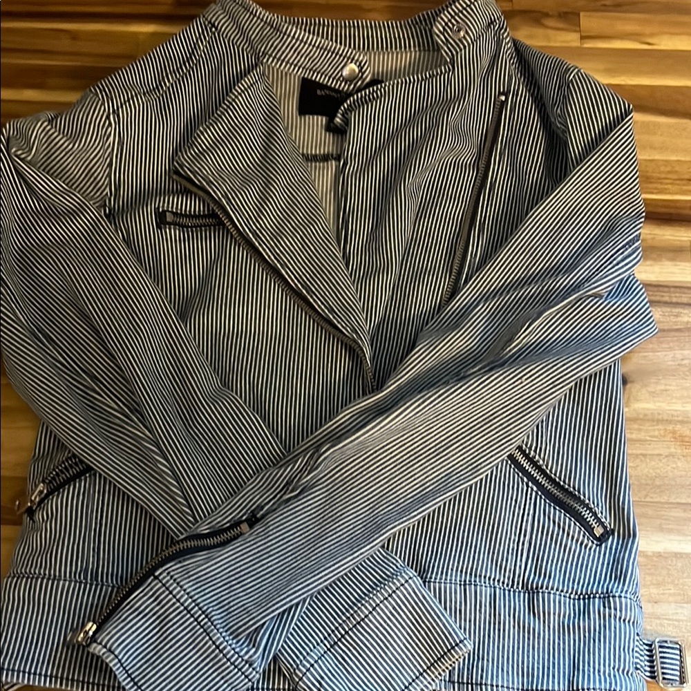 Striped Navy and White Jacket